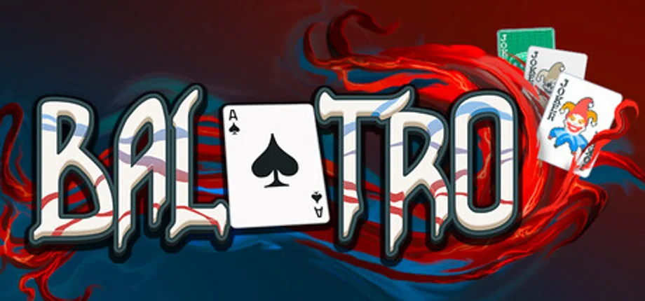 Balatro official Steam store header artwork
