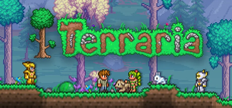 Terraria official Steam store header artwork