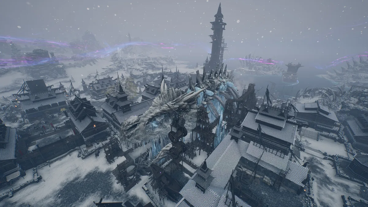 A large-scale fantasy battle in Throne and Liberty.